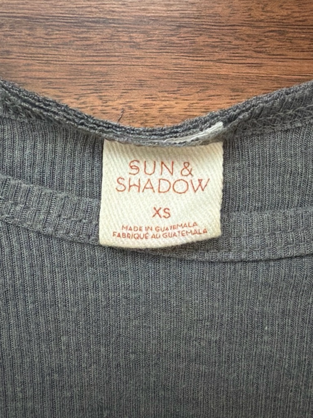 Sun & Shadow Ribbed Tank Top - Maroon - Picture 6 of 8